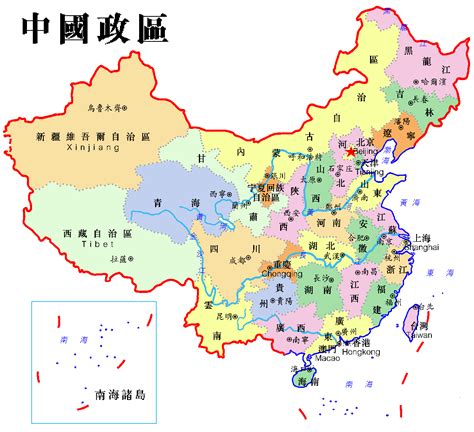 中國大陸省份地圖|卓號地圖